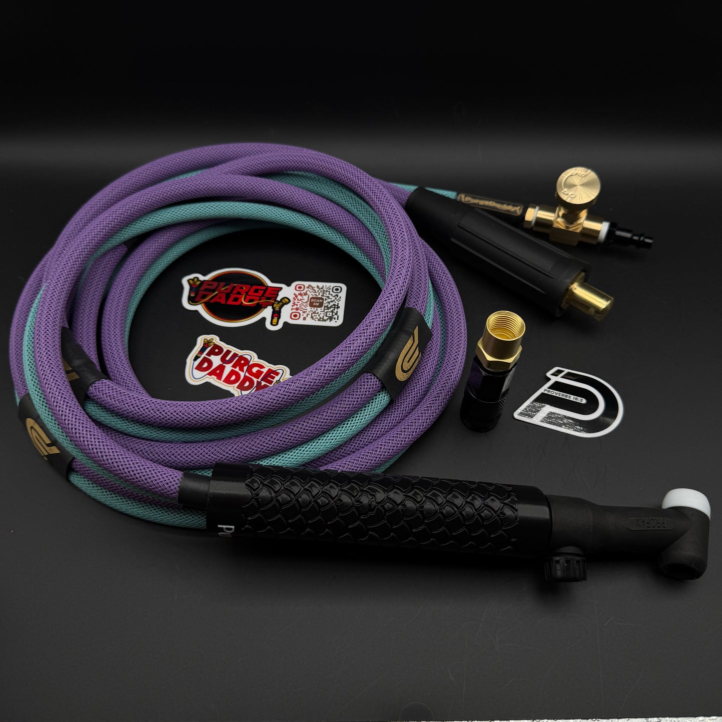 Lavender and Aqua 250A 2-Piece Tig Rig (Ready to Ship)