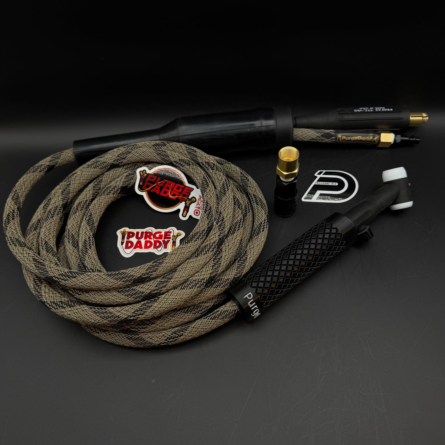 Desert Camo Spyder PurgeDaddy 150A 1-Piece SuperFlex Tig Rig (Ready To Ship)