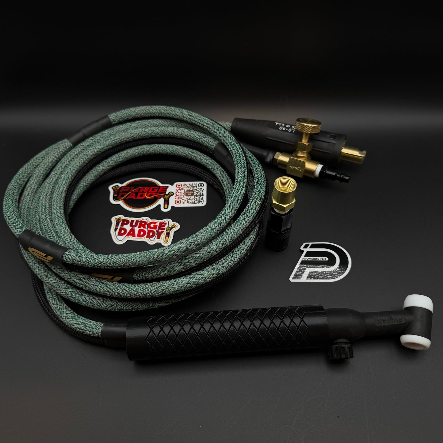 Teal Camo 200A 2-Piece Tig Rig (Ready to Ship)