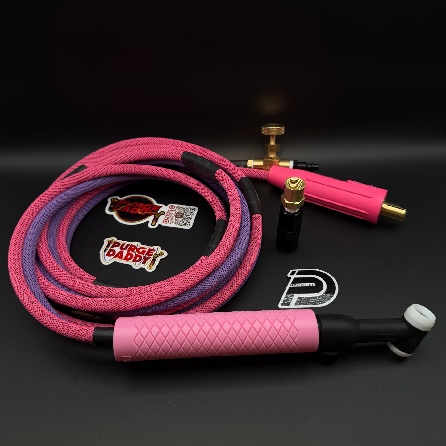 Pink and Lavender 200A 2-Piece Tig Rig (Ready to Ship)