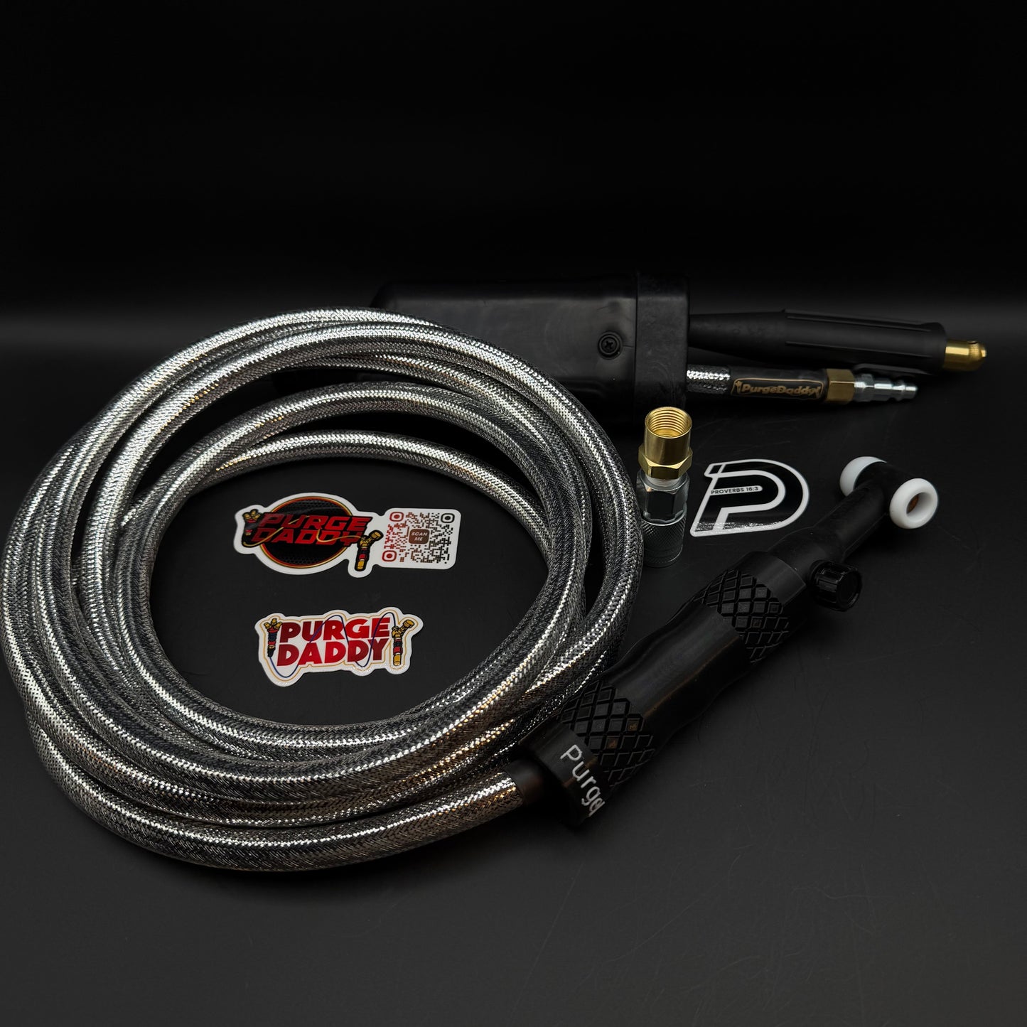 1 of 1 Silver PurgeDaddy 200A 1-Piece SuperFlex Tig Rig (Copy)