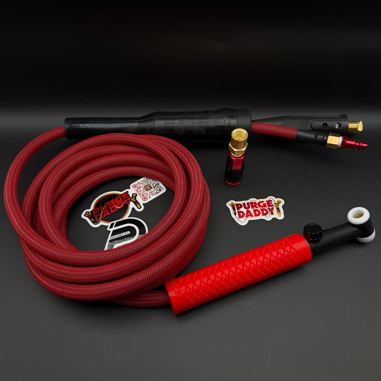 Red PurgeDaddy 150A 1-Piece SuperFlex Tig Rig (Ready To Ship)