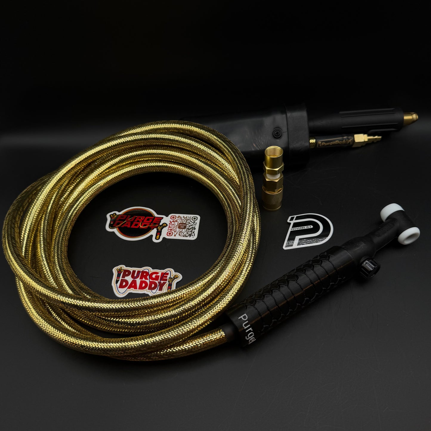 1 of 1 Gold PurgeDaddy 200A 1-Piece SuperFlex Tig Rig