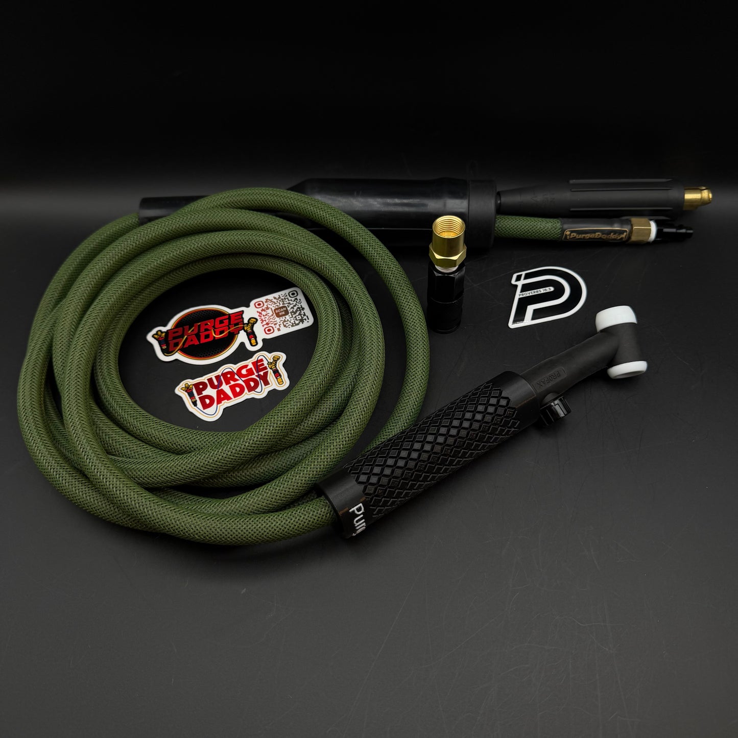 Olive PurgeDaddy 150A 1-Piece SuperFlex Tig Rig (Ready To Ship)