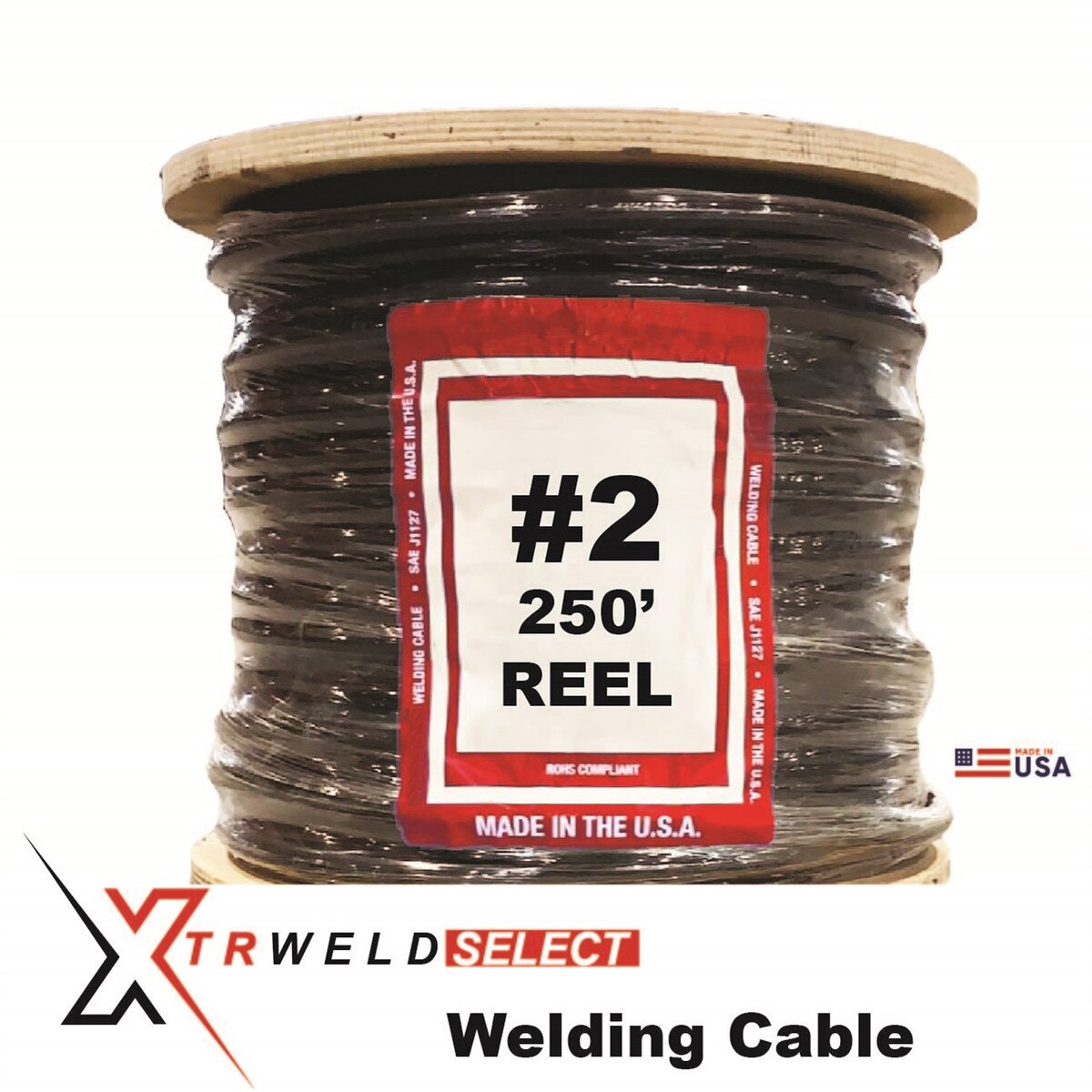 #2 Welding Cable 250ft Spool
